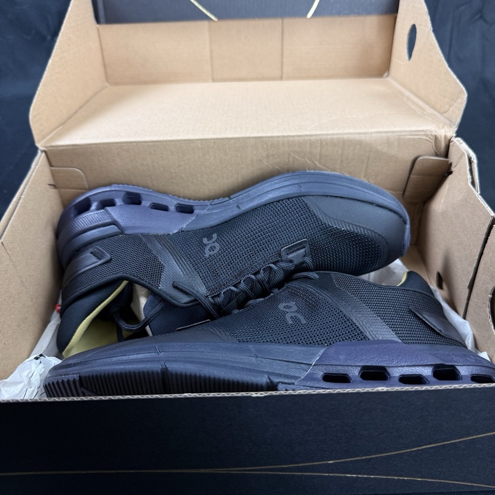 ON Cloudnova Flux Suma Womens Size 5.5‎ Black Iron Gold Athletic Running Shoes - Picture 9 of 10